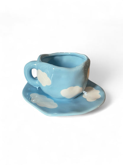 Cloud Nine - mug and saucer set